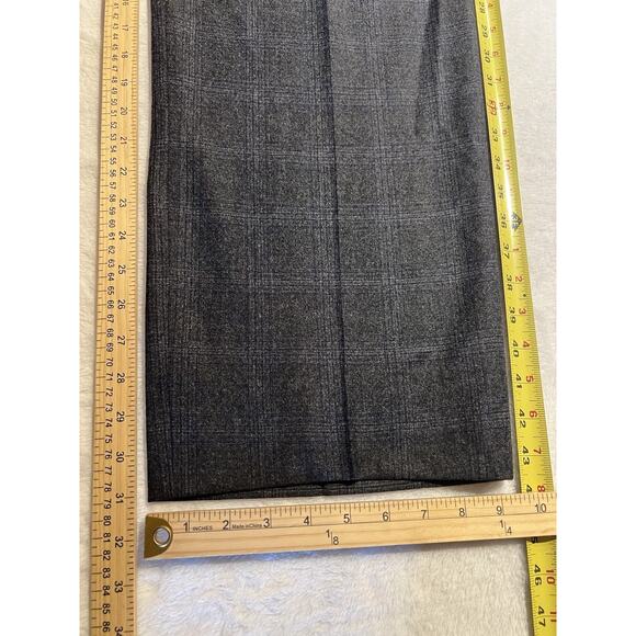 Ted Baker 50XL 42x31 Charcoal Gray Purple Plaid Flannel Men's Designer Suit - Picture 15 of 16